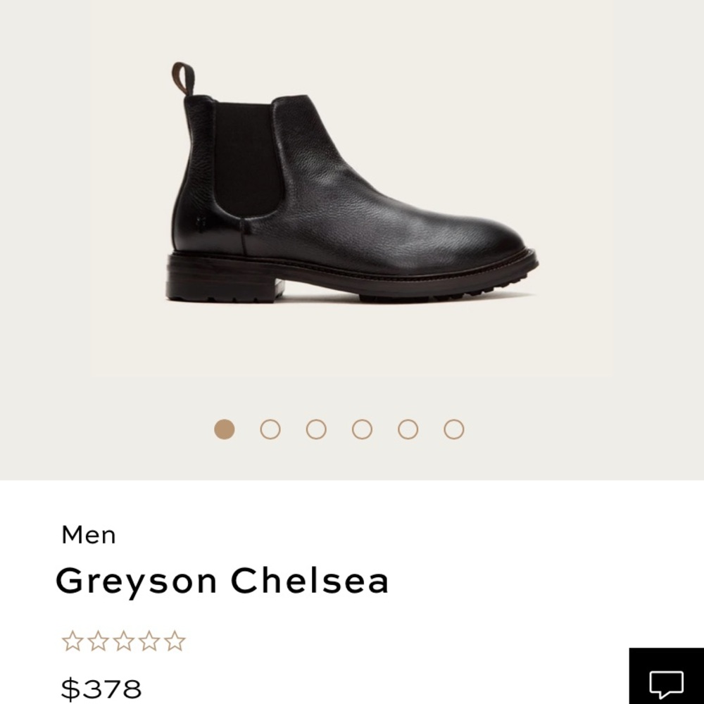 Men’s Frye Greyson Chelsea 8.5 M *NEVER WORN with Box, and dust bag